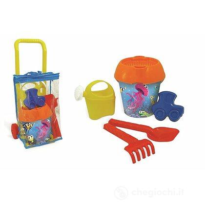 Set giochi da spiaggia con trolley