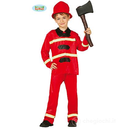 Costume Vigile Del Fuoco Pompiere Bambino Taglia 7-9 Anni (85590)