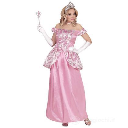 Principessa Affascinante (Vestito Con Sottogonna Crinolina, Guanti, Girocollo, Tiara) S