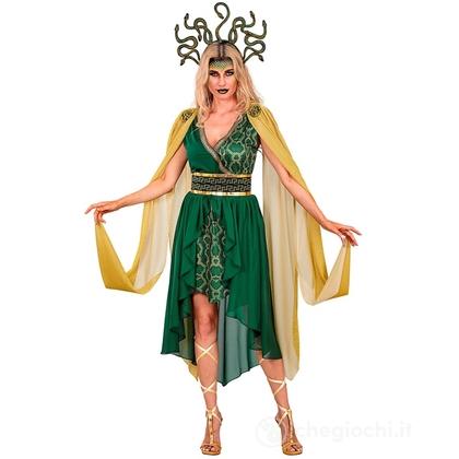 Medusa (vestito, cintura, spilla, copricapo) XL - Costume Adulto Donna - Animali, Fantasia e Favole, Halloween, Epoche Antiche, Mondo Marino