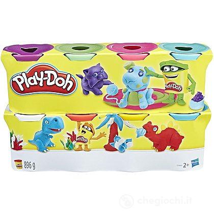 Play-Doh Wow 100 Vasetti | Pasta Modellabile Assortita Con Colori Classici E Brillanti | Con Rullo E Coltello - Foto 3