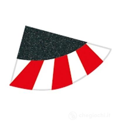 Carrera Digital 124/132 – Set Di Bordi Esterni Curva Rialzata 3/30° (6 Pezzi) E Estremità (2 Pezzi) – Ricambi Pista