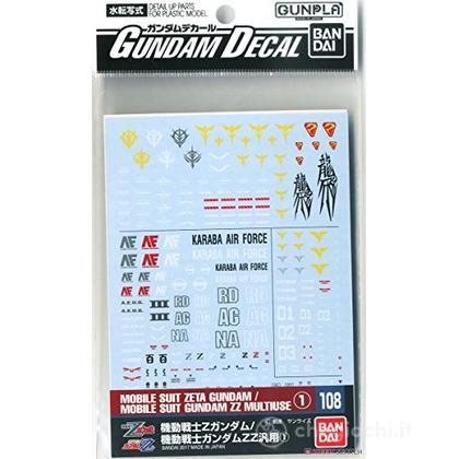 Gundam Decal 108 Gundam Z/Gundam Zz 1