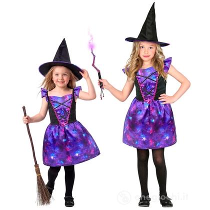 Strega (vestito, cappello) 140 cm / 8-10 anni  - Costume Bimba - Halloween, Personaggi Gotici e Horror