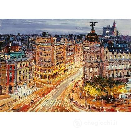 Dipinto di Madrid  la Gran Via - Puzzle 1000 pezzi - Illustrati (12000609)