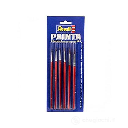 Set di 6 pennelli per modellini Painta Standard (RV29621)