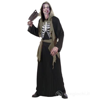 Zombie (Tunica Con Cappuccio, Busto Ossa Olografico, Cintura) M