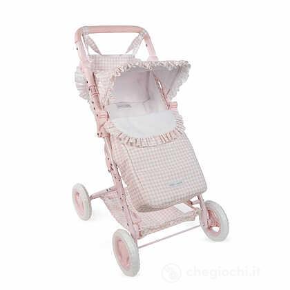 Passeggino Con Sacco Tom Vichy Rosa