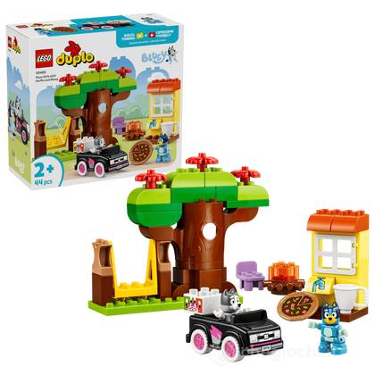LEGO DUPLO Bluey 10469 Pizzaiole con Muffin e Bluey, Giochi Didattici per la Motricità Fine con Auto e Personaggi, Regalo 2+