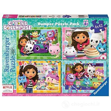 Puzzle 4x42 Bumper Pack Gabby's Dollhouse