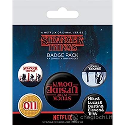 Stranger Things: Upside Down Pin Badge Pack