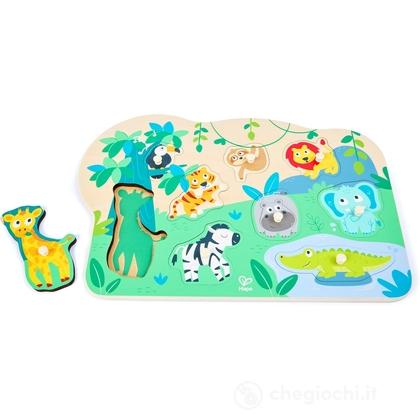 Puzzle Animali Della Giungla In Legno (E1459)