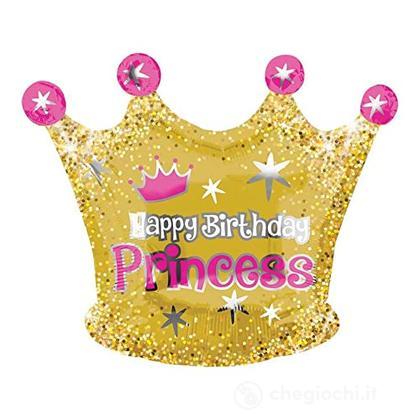 Anagram: Hbd Gold Crown 50X40 Cm S50 Q. Pallone Foil Junior Shape 50 X 40 Cm Happy Birthday Crown