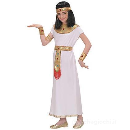 Cleopatra (Tunica, Cintura, Collare, Braccialetti, Bracciale Serpente, Copricapo) (140 Cm / 8-10 Years)