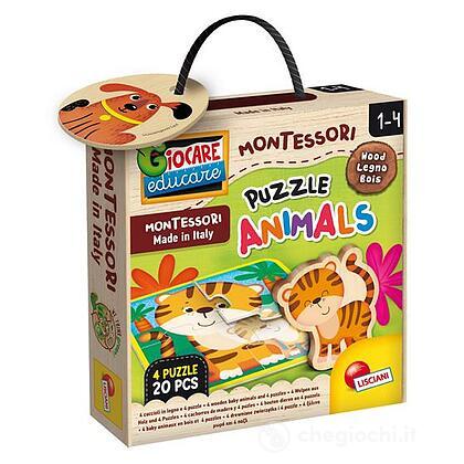 Montessori Legno Puzzle Baby Animals (96848)