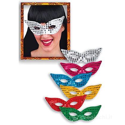 699 - Farfalla Maschera In Tessuto Con Paillettes (Assortimento)