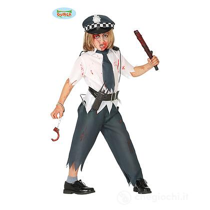 Costume Poliziotto Zombie Bambino Taglia 10-12 Anni (87708)