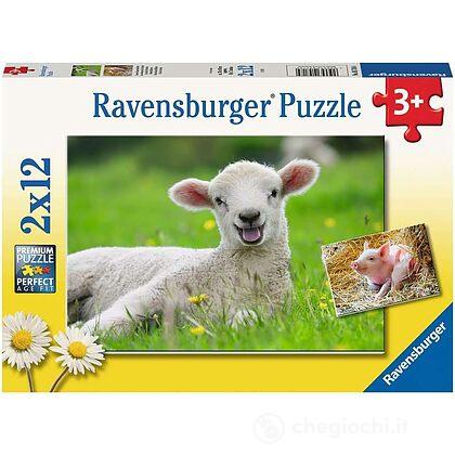 Puzzle 2x12 Pz Cuccioli Della Fattoria (5718)