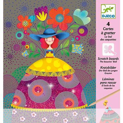 The beauties' ball - Small gifts for older ones - Scratch cards (DJ09725) - Kit  artistici - Djeco - Giocattoli