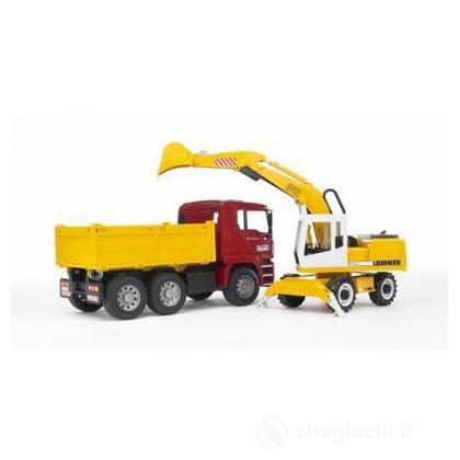 Camion Man con escavatore (2751)