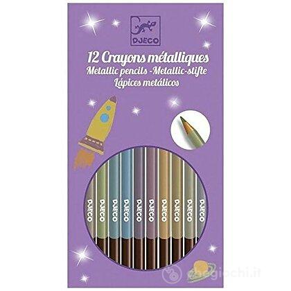 8 matite metallizzate - Colori per i più piccoli (DJ09753)