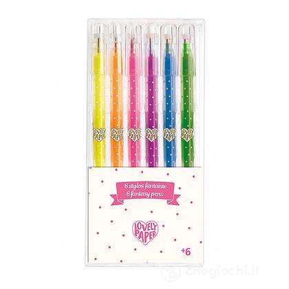 6 neon penne gel- Gel Pens (DD03756)