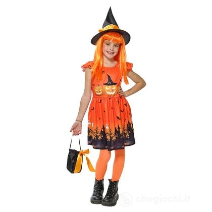 Costume strega zucca taglia 5-7 anni (S8876-M)