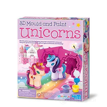 Modella & Dipingi - Unicorni Glitter 3D