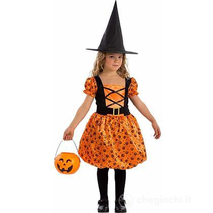 Costume Strega arancione taglia IV 4 -5 anni