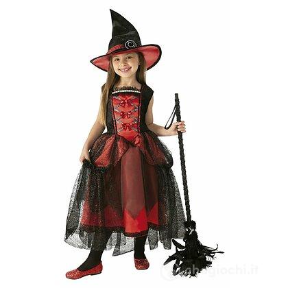 Costume strega chic rossa taglia 7-8 anni