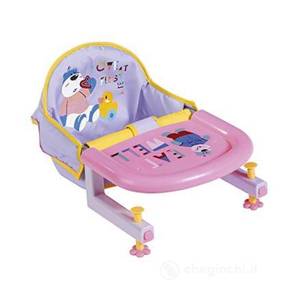 CHIC 4 BABY Relax – Seggiolino Da Tavolo Pieghevole In Grigio-rosa Con Sistema Di Fissaggio Universale