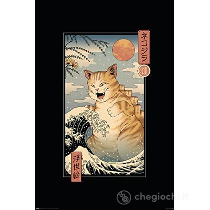 Vincent Trinidad - Catzilla Ukiyoe Maxi Poster Poster Maxi 61X91