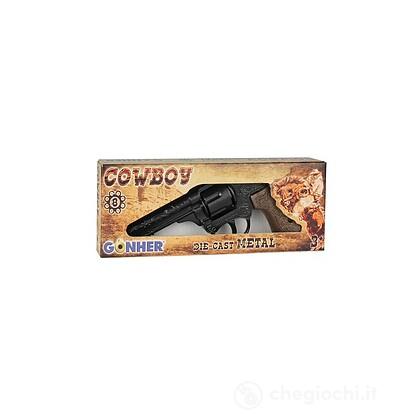 Pistola Cowboy 8 Colpi 22cm Nera (80/6)