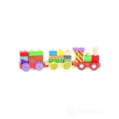 Treno Con Pezzi Costruz.Legno