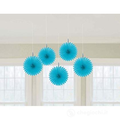 Decorazione A Ventaglio Da Appendere 15,2 Cm Celesti