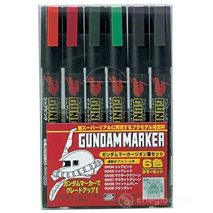 Gundam Marker Gms-108 Zeon Set