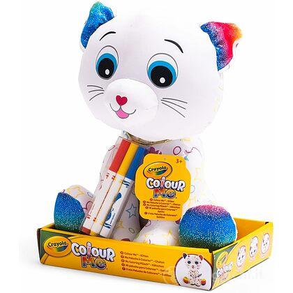 Colour Me Plush - Peluche gattino colorabile con 3 pennarelli