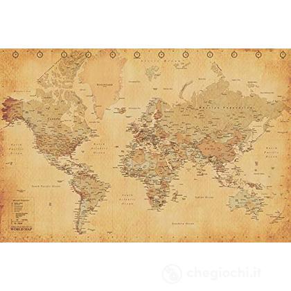 World Map: Vintage Style (Poster 61X91,5 Cm)