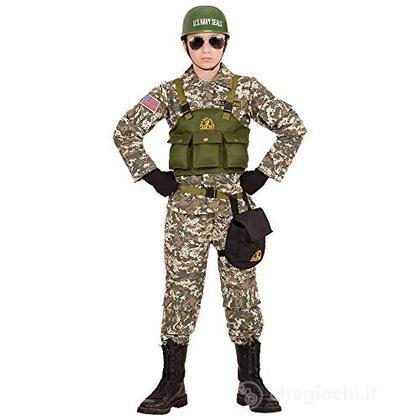 Navy Seals (Casacca, Gilet, Pantaloni, Cintura, Borsellino, Elmo) (158 Cm / 11-13 Years)
