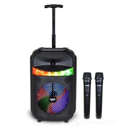 Trolley Amplificatore Wireless Con 2 Microfono Wireless E Funzione Tws (491070)