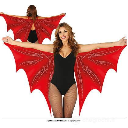 Ali Di Pipistrello Rosse Tessuto 170x80 Cm (16881)
