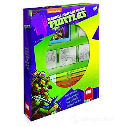 Box 4 Timbri Ninja Turtles - Adesivi e timbrini - Multiprint - Giocattoli