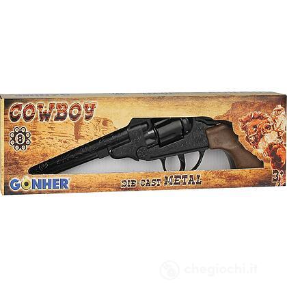 Pistola Cowboy 8 Colpi 27cm Nera (88/6)