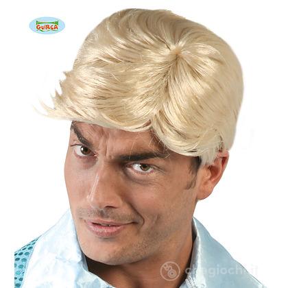 Parrucca Uomo Bionda Corta Con Ciuffo (4887)