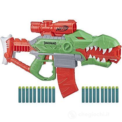 DinoSquad Rex-Rampage Blaster motorizzato con caricatore da 10 dardi(F0807EU4)