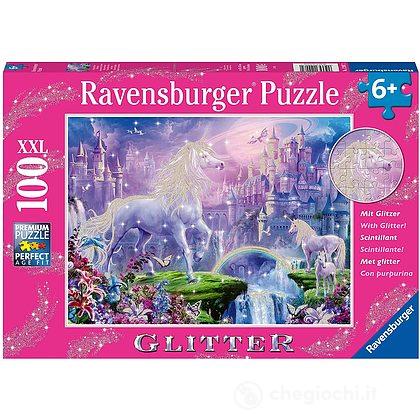 Puzzle 100 pezzi Regno Unicorno Glitter (12907)