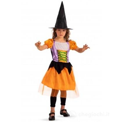 Costume Strega arancione  taglia V 6-7 anni