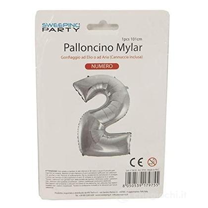 Palloncino Cm. 41 N. 2 Col. Argento