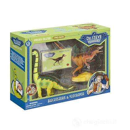 Dinosauri Two Pack-Velociraptor & Brachiosaurus