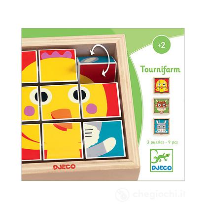 Tournifarm puzzle blocchi legno (DJ01954)